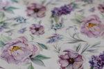 Violet Peony Fitted Cot Sheet/Crib Sheet
