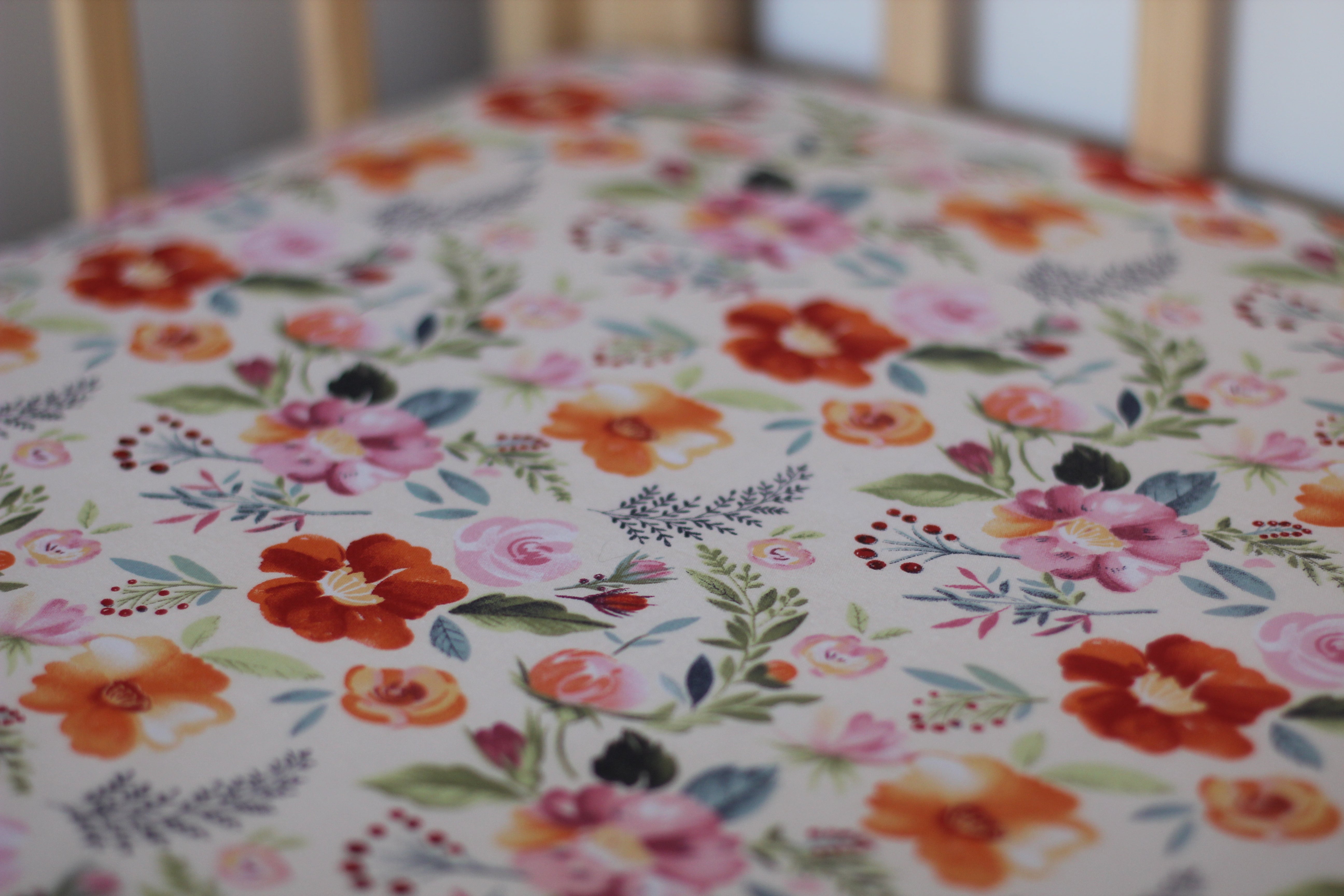 Country Garden Fitted Cot Sheet/Crib Sheets