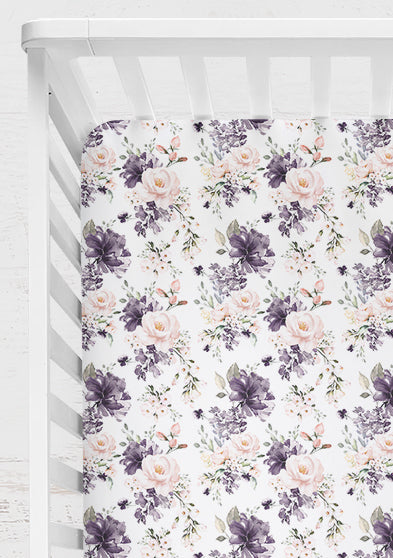 Lilac Whisper Fitted Cot Sheet/Crib Sheet
