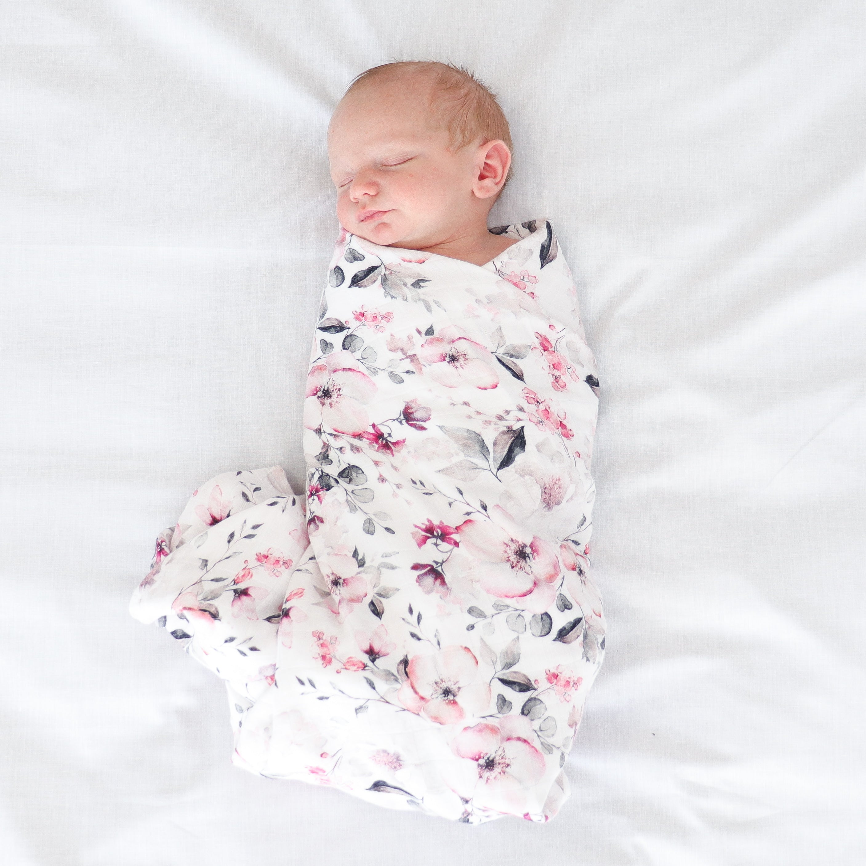 Cherry Plum Checked Double Cotton Muslin Swaddle Wrap