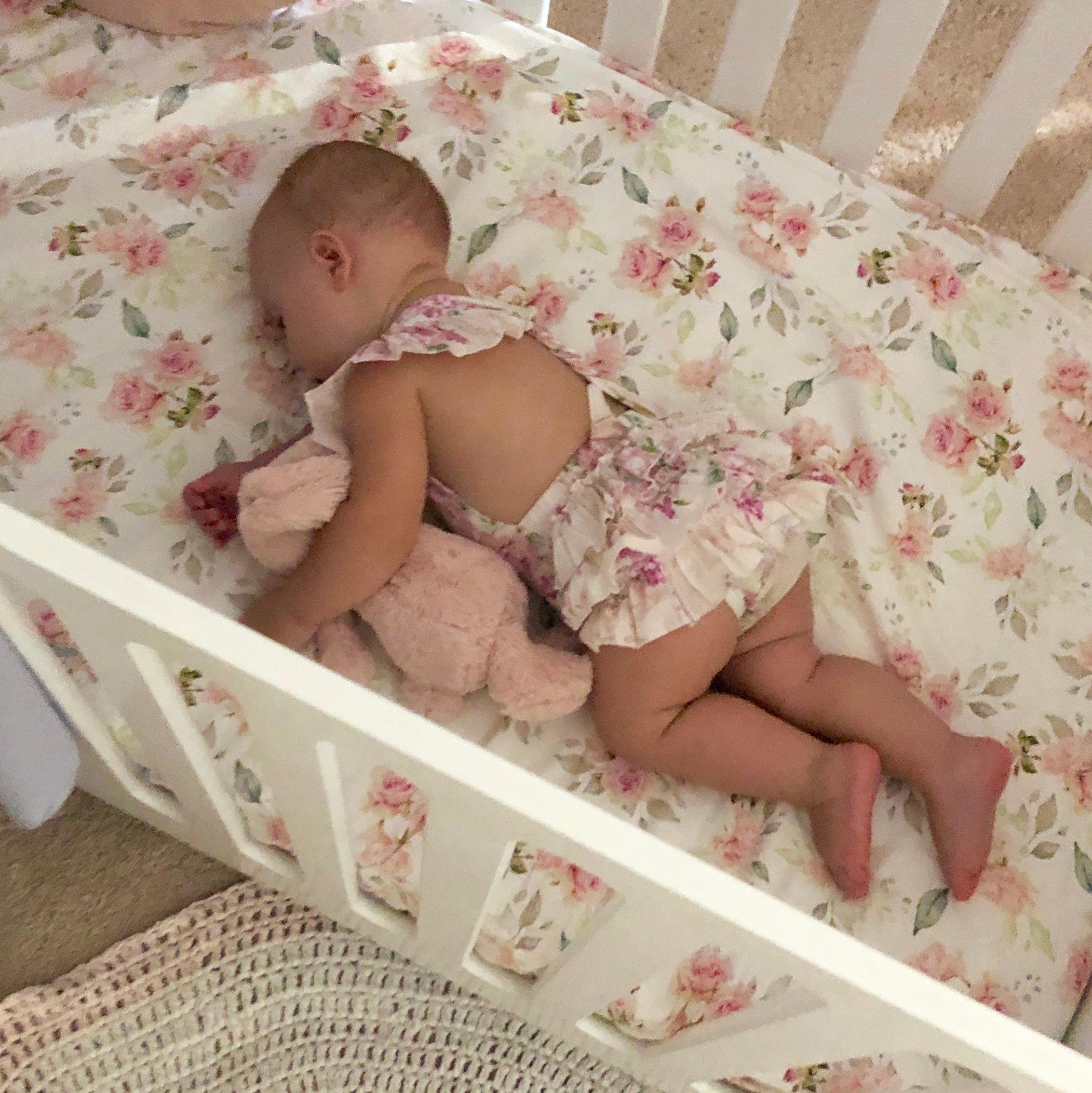 Dusty Rose Fitted Cot / Crib Sheet